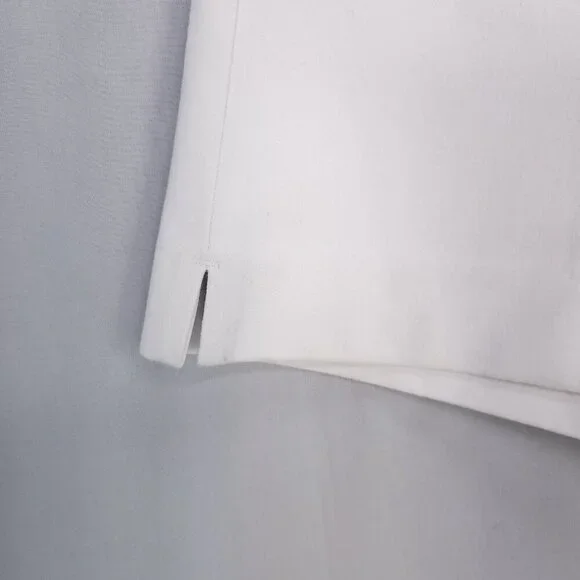 Spanx Pull On Shorts On The Go 6" White Women Small Silver Lining Chinos New - Picture 5 of 12